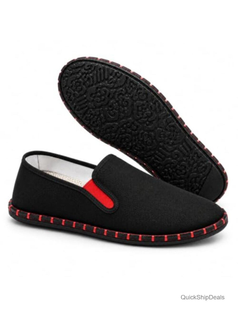 Kung Fu Shoes Canvas Slip On Loafers for Tai Chi Martial Arts Walking